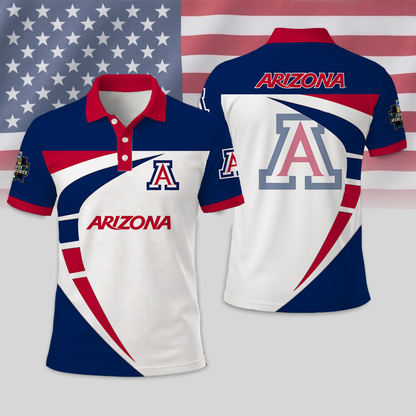 SPECIAL EDITION - NEW CUSTOMIZED NCAA CWS06 ARW ARIZONA WILDCATS T-SHIRT, POLO SHIRT, ZIP POLO SHIRT, SWEATSHIRT, HOODIE & ZIP HOODIE