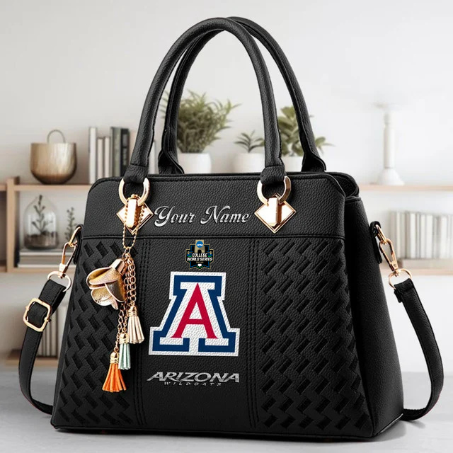 VIRAL EDITON - NEW CUSTOMIZED NCAA CWS06 ARW AR WILCATS ZIP HANDBAG MULTICOLOR