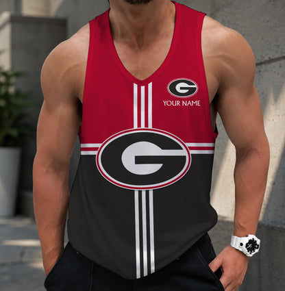 SPECIAL EDITION - NEW CUSTOMIZED NCAA FBS06 GEB GEORGIA BULLDOGS UNISEX TANK TOP