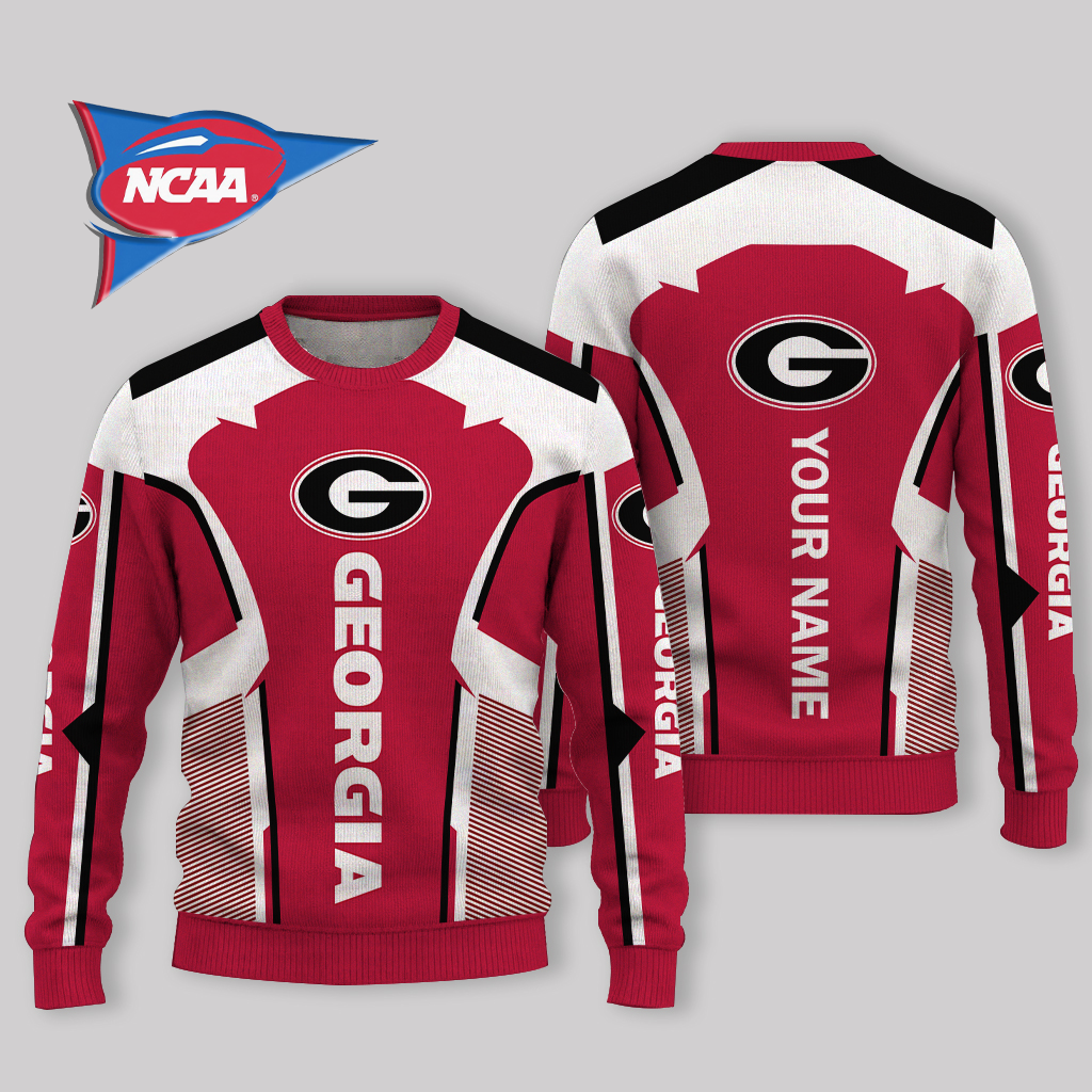 LIMITED EDITION - NEW CUSTOMIZED NCAA FBS06 GEB GEORGIA BULLDOGS UGLY SWEATER