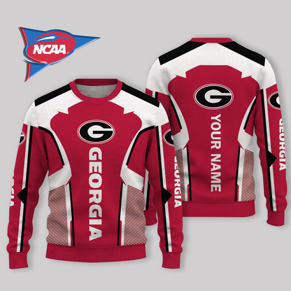 LIMITED EDITION - NEW CUSTOMIZED NCAA FBS06 GEB GEORGIA BULLDOGS UGLY SWEATER