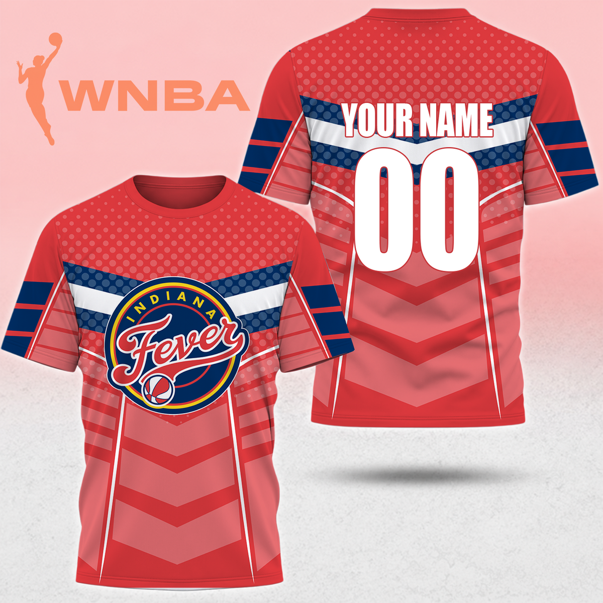 SPECIAL EDITION - NEW CUSTOMIZED WNBA06 IDF INDIANA FEVER T-SHIRT, POLO SHIRT, ZIP POLO SHIRT, SWEATSHIRT, HOODIE & ZIP HOODIE
