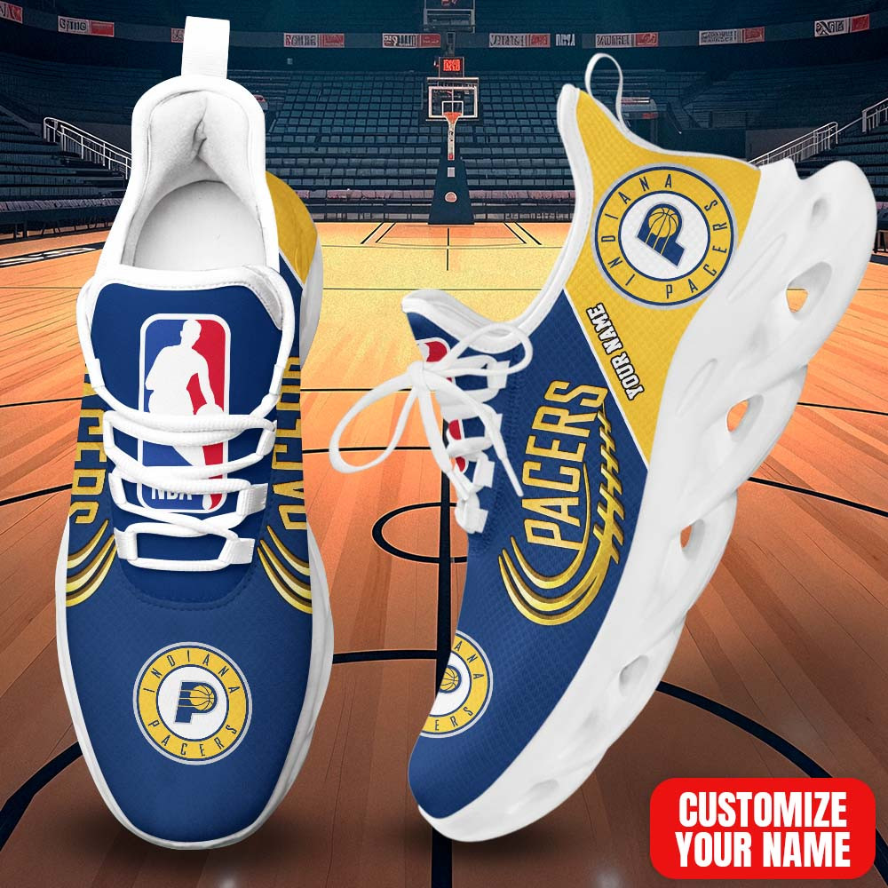 FINAL SALE - NEW CUSTOMIZED NBA06 IPA INDIANA PACERS PREMIUM CLUNKY SNEAKERS