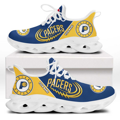 FINAL SALE - NEW CUSTOMIZED NBA06 IPA INDIANA PACERS PREMIUM CLUNKY SNEAKERS