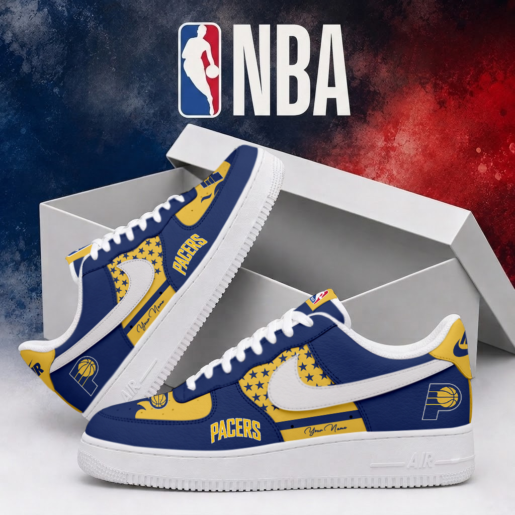 FINAL SALE - NEW CUSTOMIZED NBA06 IPA INDIANA PACERS AF1 SHOES
