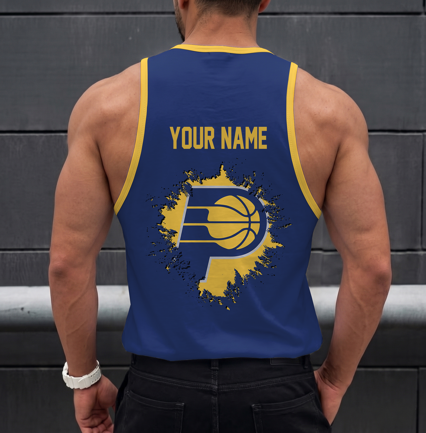 FINAL SALE - NEW CUSTOMIZED NBA06 IPA INDIANA PACERS UNISEX TANK TOP