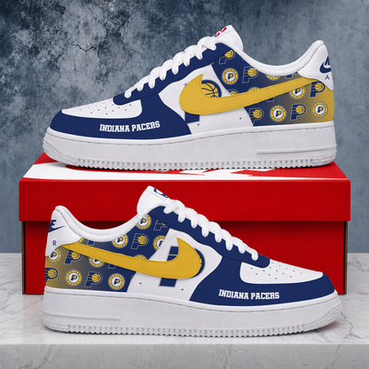 ELITE EDITION - NEW CUSTOMIZED NBA06 IPA INDIANA PACERS AF1 SNEAKERS