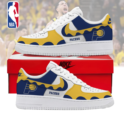 FINAL SALE - NEW CUSTOMIZED NBA06 IPA INDIANA PACERS AF1 SNEAKERS