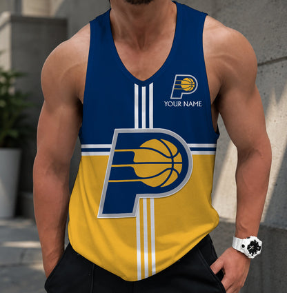 FINAL SALE - NEW CUSTOMIZED NBA06 IPA INDIANA PACERS MEN'S TANK TOP