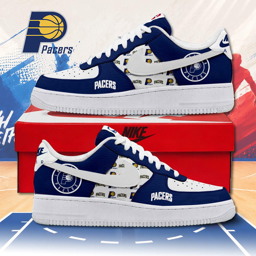 FINAL SALE - NEW CUSTOMIZED NBA06 IPA INDIANA PACERS AF1 SNEAKERS