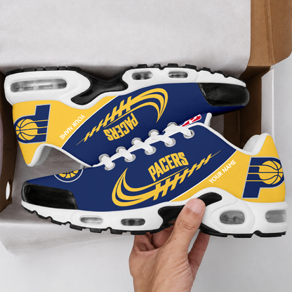 LIMITED EDITION - NEW CUSTOMIZED NBA06 IPA INDIANA PACERS AIR MAX PLUS SNEAKERS
