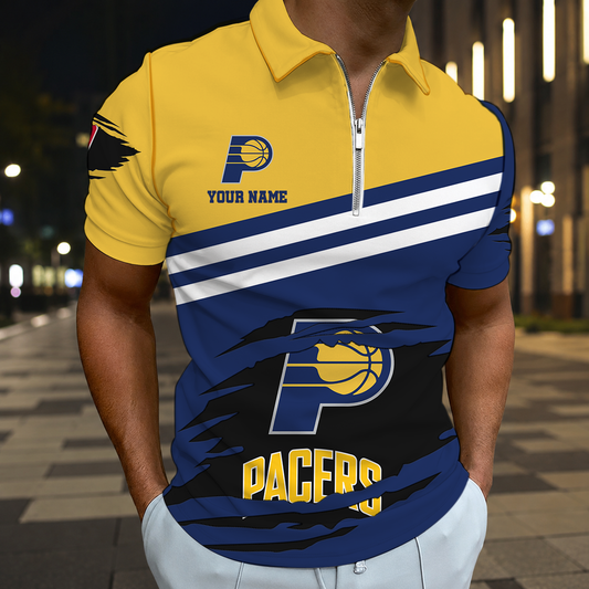 FINAL SALE - NEW CUSTOMIZED NBA06 IPA INDIANA PACERS T-SHIRT, POLO SHIRT, ZIP POLO SHIRT, SWEATSHIRT, HOODIE & ZIP HOODIE
