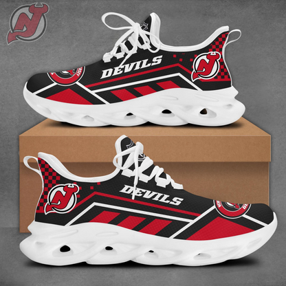 LIMITED EDITION - NEW CUSTOMIZED NHL06 NJD NEW JERSEY DEVILS CLUNKY SNEAKERS