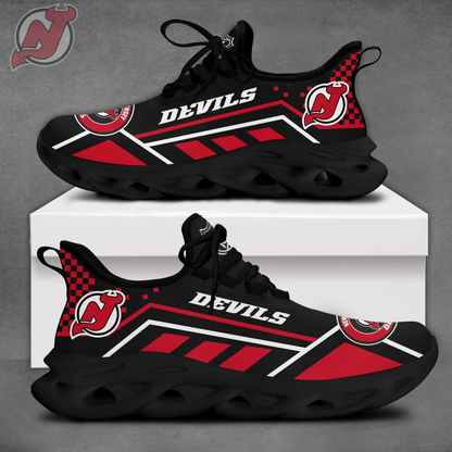 LIMITED EDITION - NEW CUSTOMIZED NHL06 NJD NEW JERSEY DEVILS CLUNKY SNEAKERS