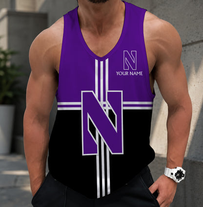SPECIAL EDITION - NEW CUSTOMIZED NCAA CFH06 NOW NORTHWESTERN WILDCATS UNISEX TANK TOP