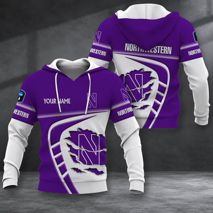 ELITE EDITION - NEW CUSTOMIZED NCAA CFH06 NOW NORTHWESTERN WILDCATS HOODIE, ZIP HOODIE, T-SHIRT, POLO SHIRT, ZIP POLO SHIRT & SWEATSHIRT