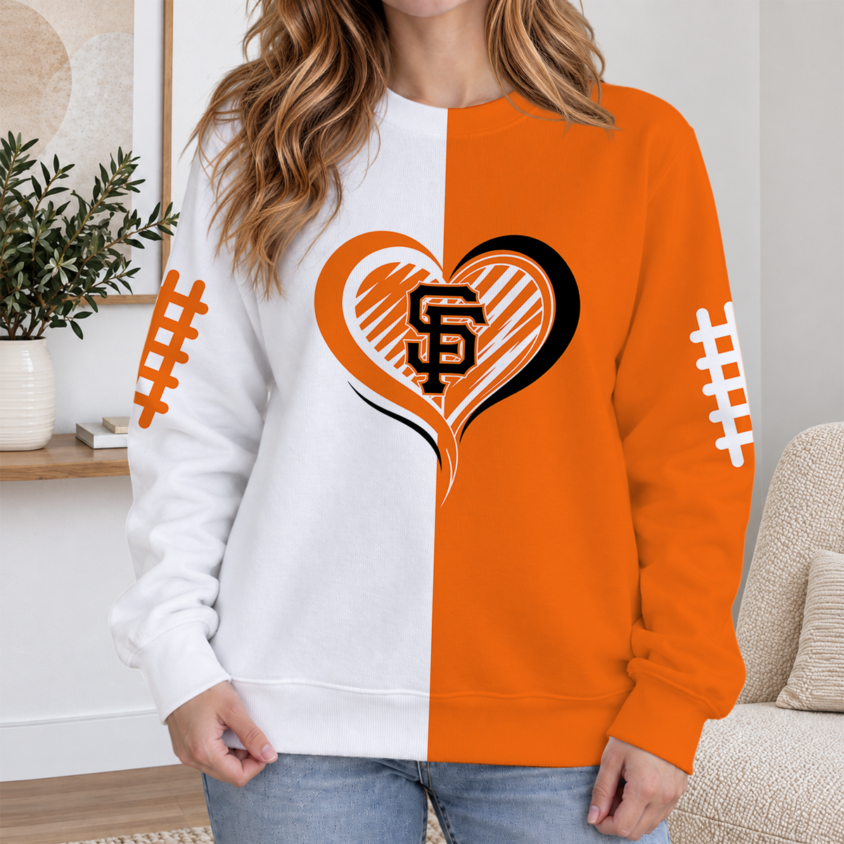SPECIAL EDITION - NEW CUSTOMIZED MLB06 SFG SAN FRANCISCO GIANTS RIBBED HOODIE & SWEATSHIRT