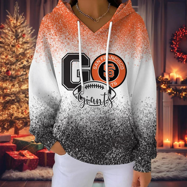 LIMITED EDITION - NEW CUSTOMIZED MLB06 SFG SAN FRANCISCO GIANTS RIBBED HOODIE & SWEATSHIRT