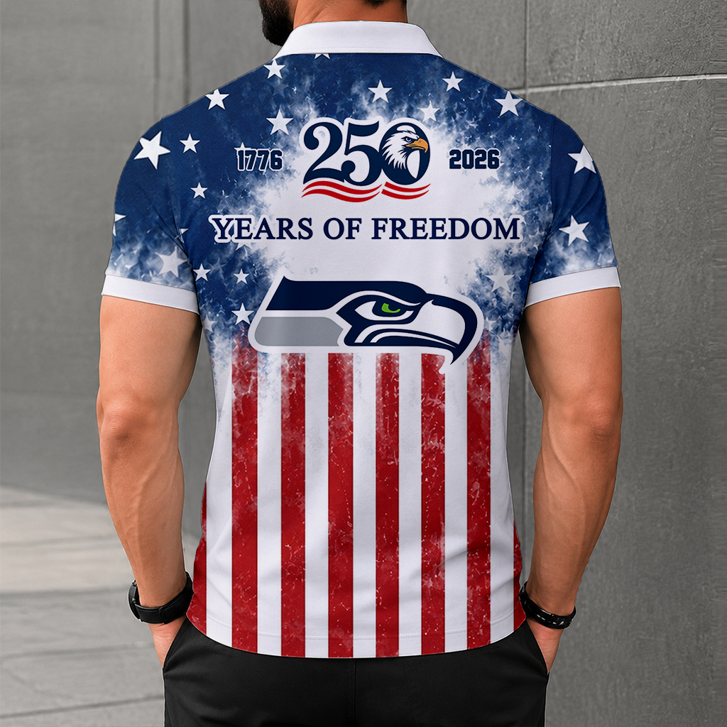 MEGA SALE - NEW CUSTOMIZED NFL06 SSH SEATTLE SEAHAWKS POLO SHIRT, ZIP POLO SHIRT & T-SHIRTS