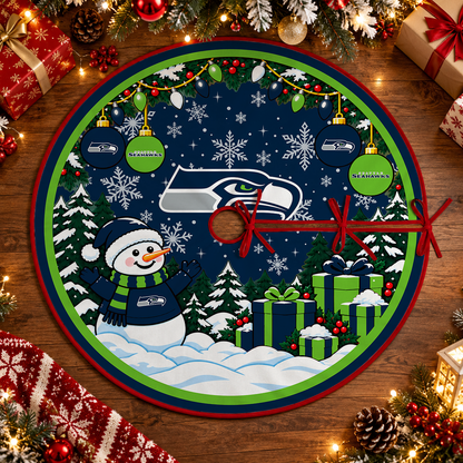 [FAN FAVORITE] NEW PERSONALIZED NFL06 SSH SEATTLE SEAHAWKS CHRISTMAS TREE SKIRT