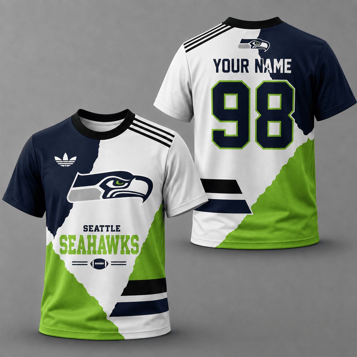 ELITE EDITION - NEW CUSTOMIZED NFL06 SSH SEATTLE SEAHAWKS T-SHIRTS, POLO SHIRT & ZIP POLO SHIRT