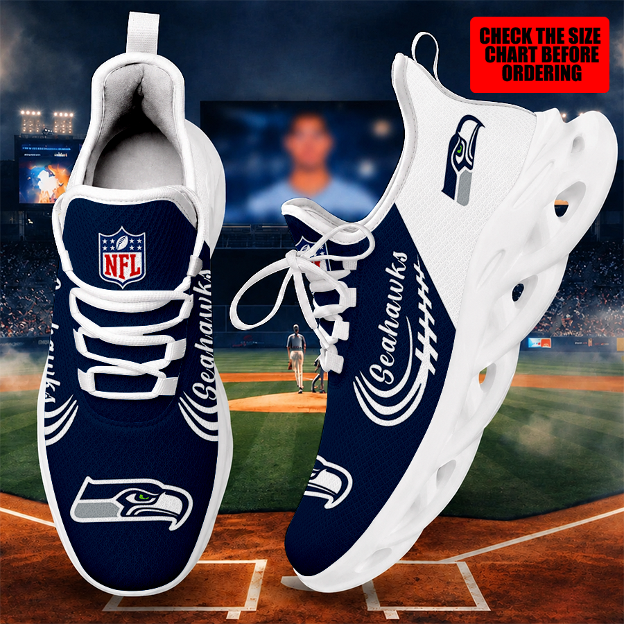 [SPECIAL OFFER] NEW CUSTOMIZED NFL06 SSH SEATTLE SEAHAWKS MAX SOUL SHOES