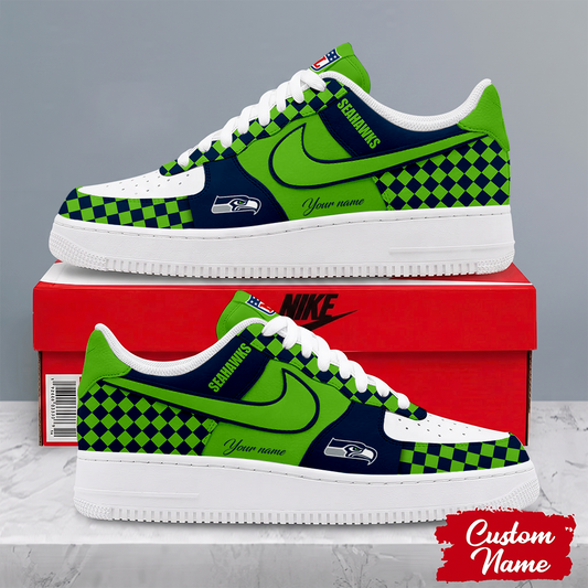 [SPECIAL OFFER] NEW CUSTOMIZED NFL06 SSH SEATTLE SEAHAWKS AF1 SHOES