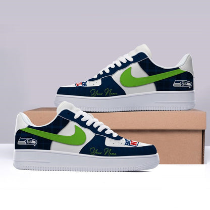 [SPECIAL OFFER] NEW CUSTOMIZED NFL06 SSH SEATTLE SEAHAWKS AF1 SHOES