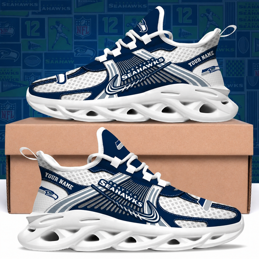 SPECIAL EDITION - NEW CUSTOMIZED NFL06 SSH SEATTLE SEAHAWKS MAX SOUL SHOES