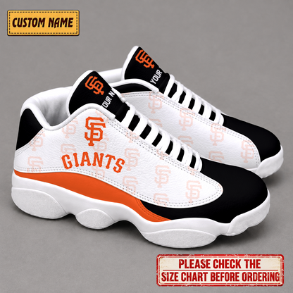 LIMITED EDITION - NEW CUSTOMIZED NFL06 SFG SAN FRANCISCO GIANTS AIR JORDAN 13 LOW TOP SNEAKER