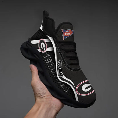 HOT DEAL - NEW CUSTOMIZED NCAA FBS06 GEB GEORGIA BULLDOGS CLUNKY SNEAKERS