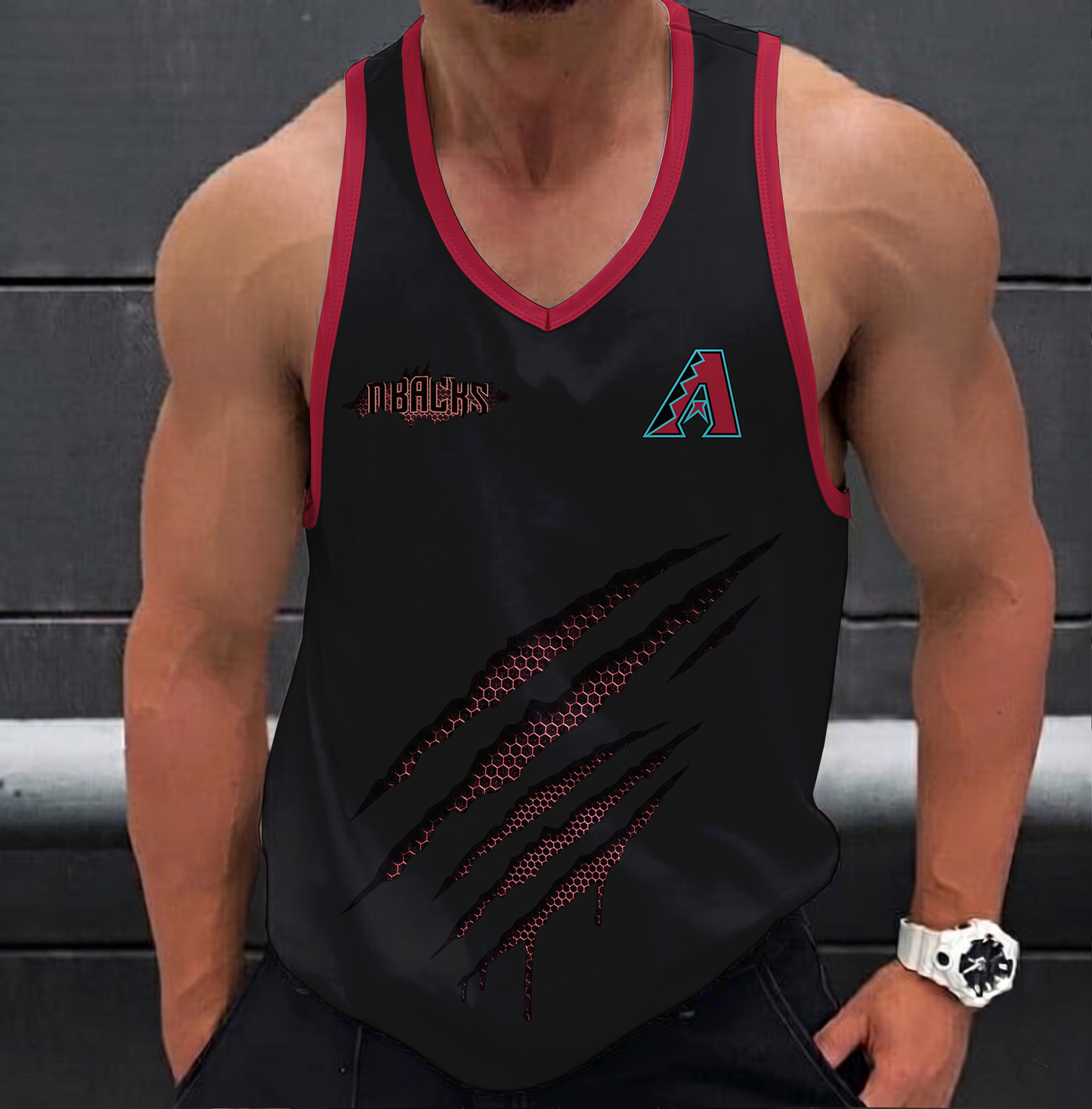 FINAL SALE - NEW CUSTOMIZED MLB07 ARIZONA DIAMONDBACKS UNISEX TANK TOP
