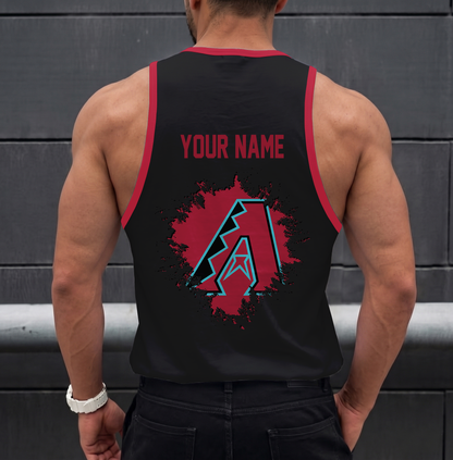 FINAL SALE - NEW CUSTOMIZED MLB07 ARIZONA DIAMONDBACKS UNISEX TANK TOP