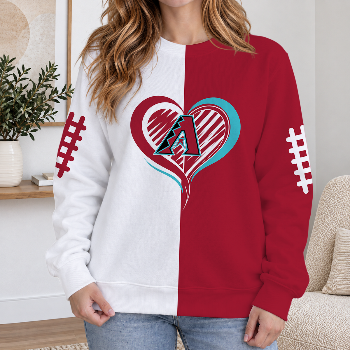 SPECIAL EDITION - NEW CUSTOMIZED MLB07 ADS ARIZONA DIAMONDBACKS RIBBED HOODIE & SWEATSHIRT