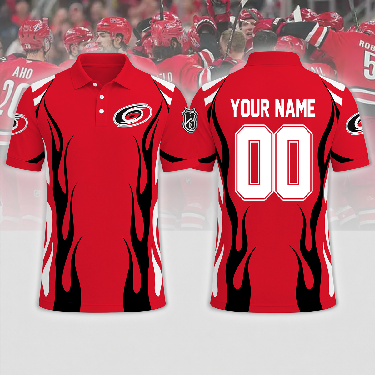 LIMITED EDITION - NEW CUSTOMIZED NHL07 CLH CAROLINA HURRICANES T-SHIRT, POLO SHIRT, ZIP POLO SHIRT, SWEATSHIRT, HOODIE & ZIP HOODIE