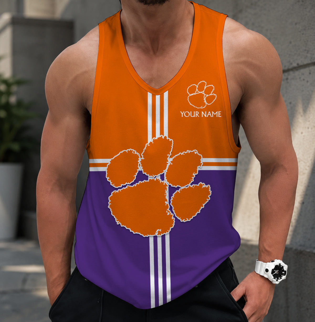 SPECIAL EDITION - NEW CUSTOMIZED NCAA FBS07 CST CLEMSON TIGERS UNISEX TANK TOP