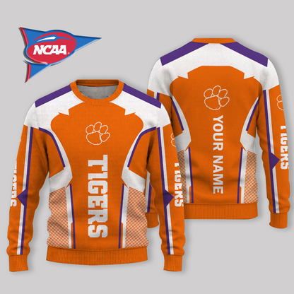 LIMITED EDITION - NEW CUSTOMIZED NCAA FBS07 CST CLEMSON TIGERS UGLY SWEATER