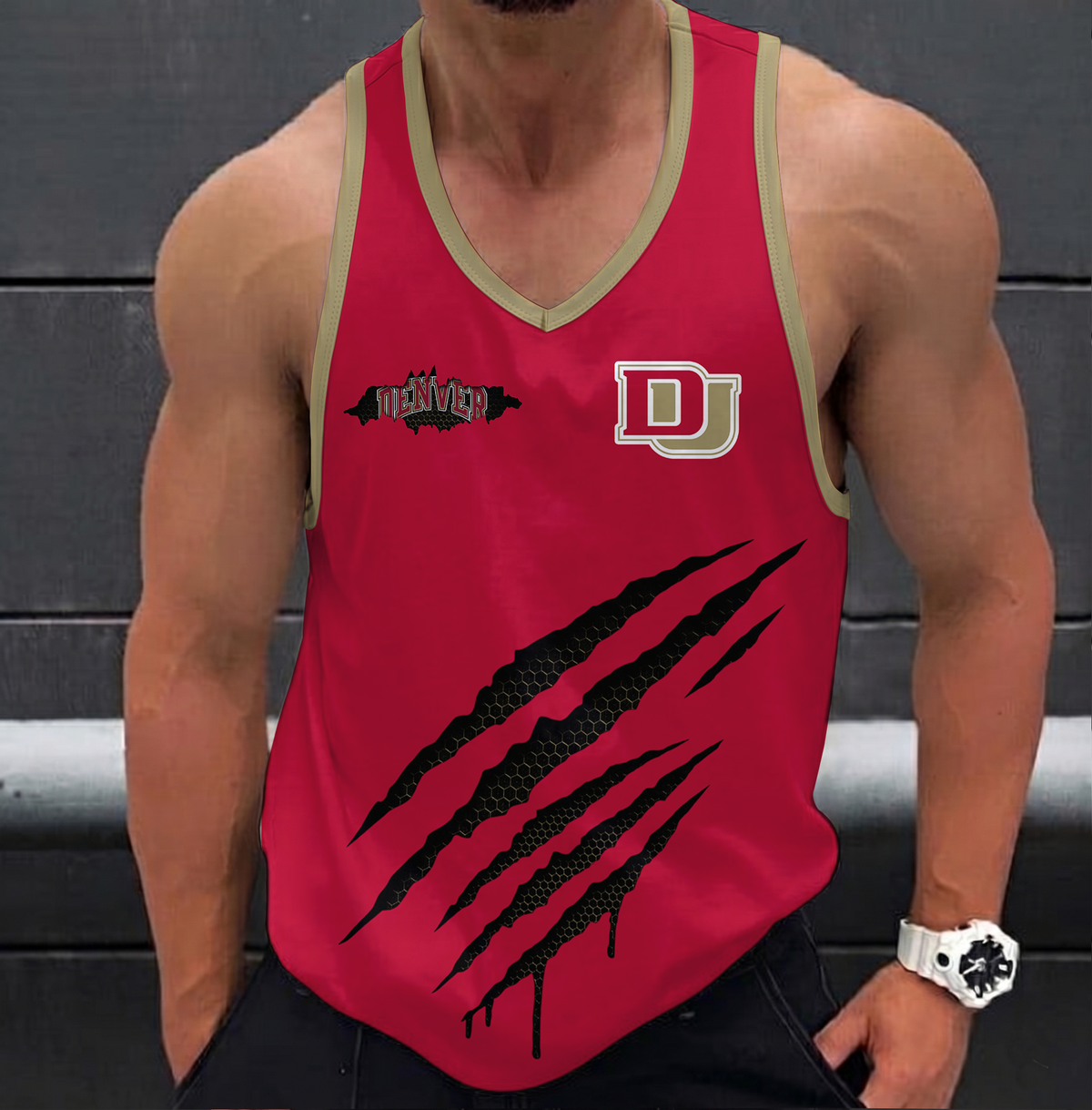 EXCLUSIVE EDITION - NEW CUSTOMIZED NCAA MFF07 DEP DENVER PIONEERS UNISEX TANK TOP