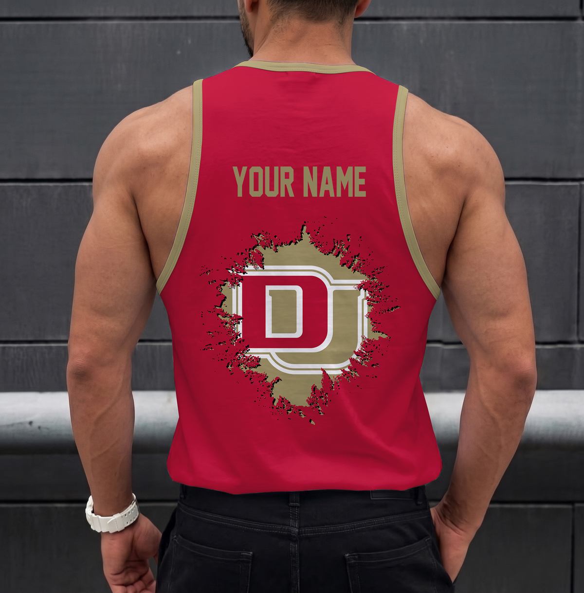 EXCLUSIVE EDITION - NEW CUSTOMIZED NCAA MFF07 DEP DENVER PIONEERS UNISEX TANK TOP