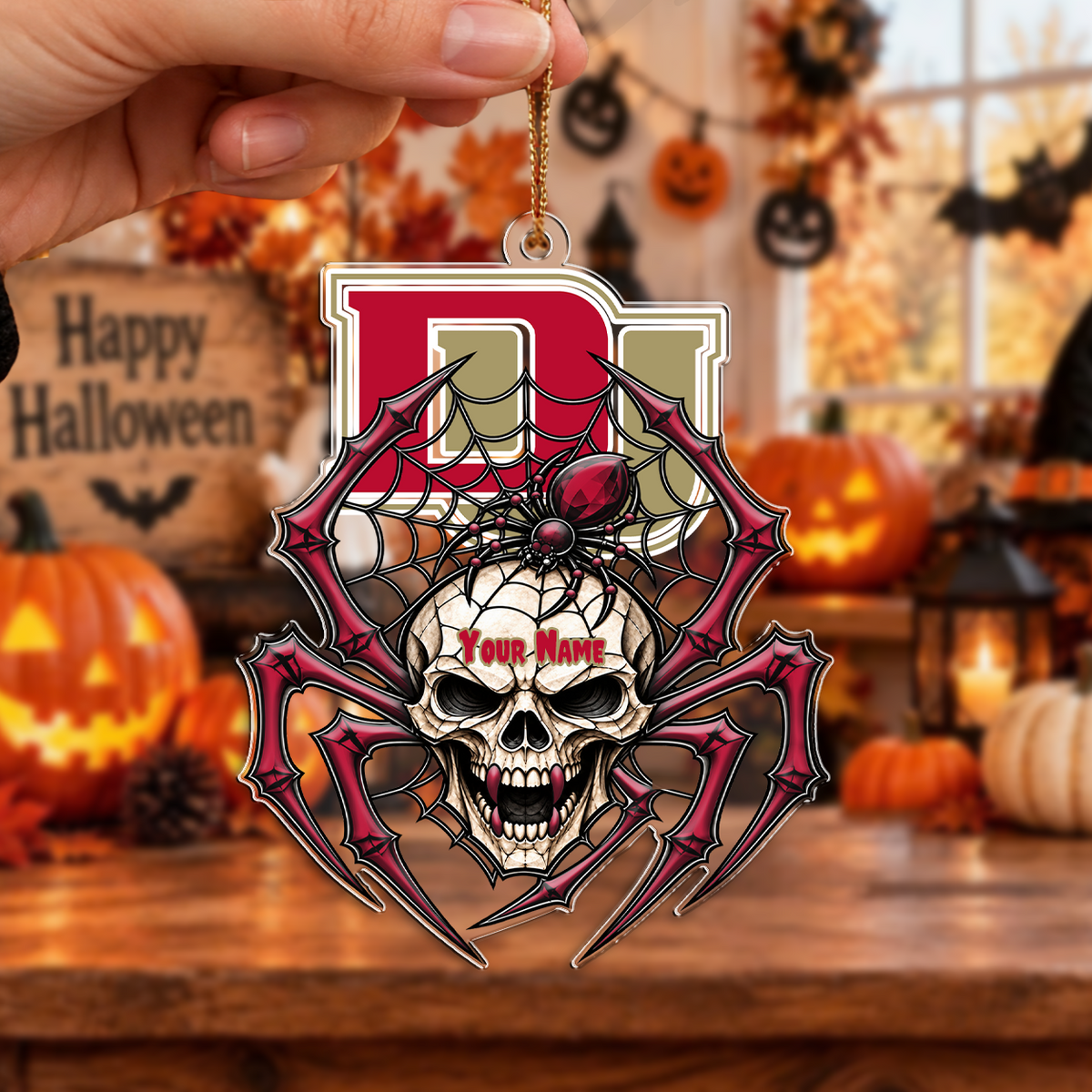 FINAL SALE - NEW CUSTOMIZED NCAA MFF07 DEP DENVER PIONEERS HALLOWEEN ACRYLIC ORNAMENT