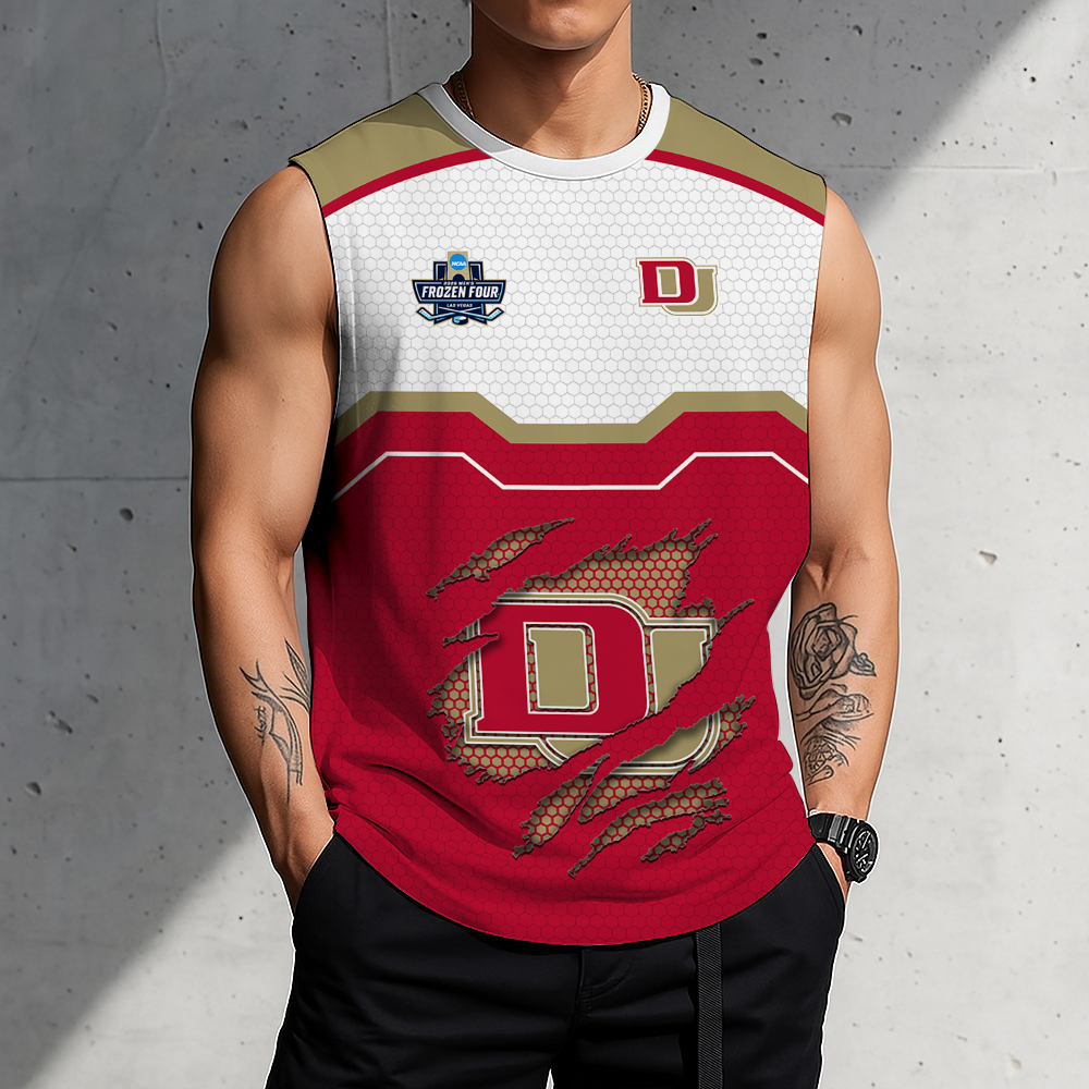 LIMITED EDITION - NEW CUSTOMIZED NCAA MFF07 DEP DENVER PIONEERS MEN'S GYM SHIRT