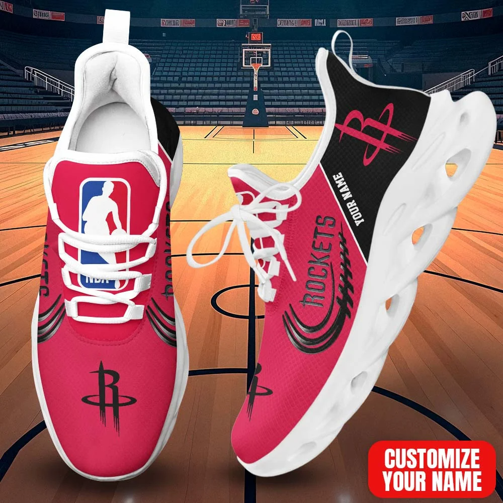 FINAL SALE - NEW CUSTOMIZED NBA07 HRO HOUSTON ROCKETS PREMIUM CLUNKY SNEAKERS