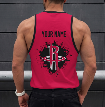 FINAL SALE - NEW CUSTOMIZED NBA07 HRO HOUSTON ROCKETS UNISEX TANK TOP
