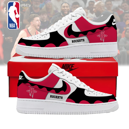 FINAL SALE - NEW CUSTOMIZED NBA07 HRO HOUSTON ROCKETS AF1 SNEAKERS