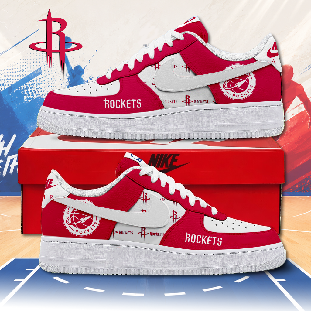FINAL SALE - NEW CUSTOMIZED NBA07 HRO HOUSTON ROCKETS AF1 SNEAKERS