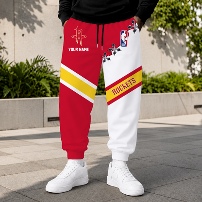 FINAL SALE - NEW CUSTOMIZED NBA07 HRO HOUSTON ROCKETS SWEATPANTS