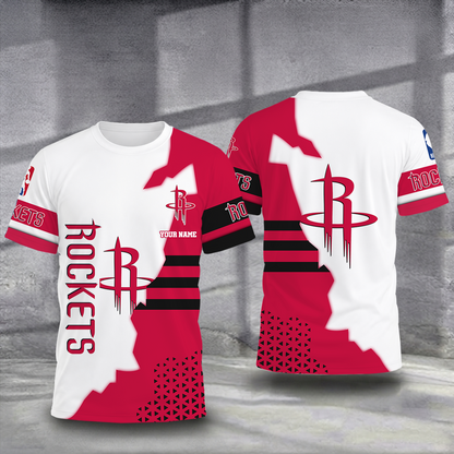 FINAL SALE - NEW CUSTOMIZED NBA07 HRO HOUSTON ROCKETS T-SHIRT, POLO SHIRT, ZIP POLO SHIRT, SWEATSHIRT, HOODIE & ZIP HOODIE