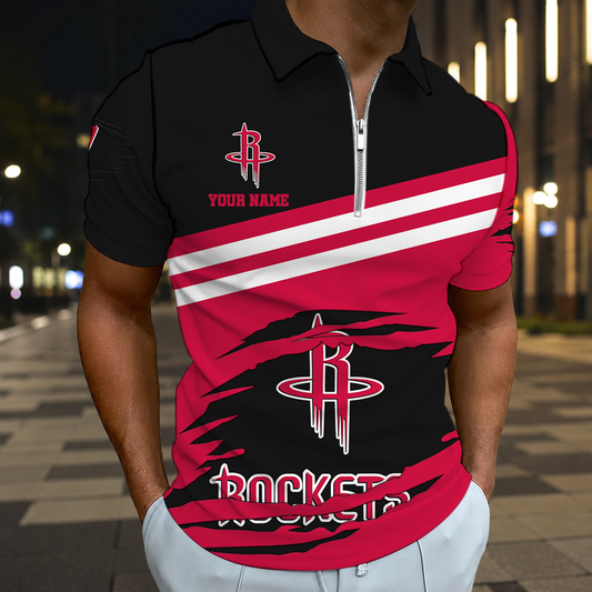 FINAL SALE - NEW CUSTOMIZED NBA07 HRO HOUSTON ROCKETS T-SHIRT, POLO SHIRT, ZIP POLO SHIRT, SWEATSHIRT, HOODIE & ZIP HOODIE
