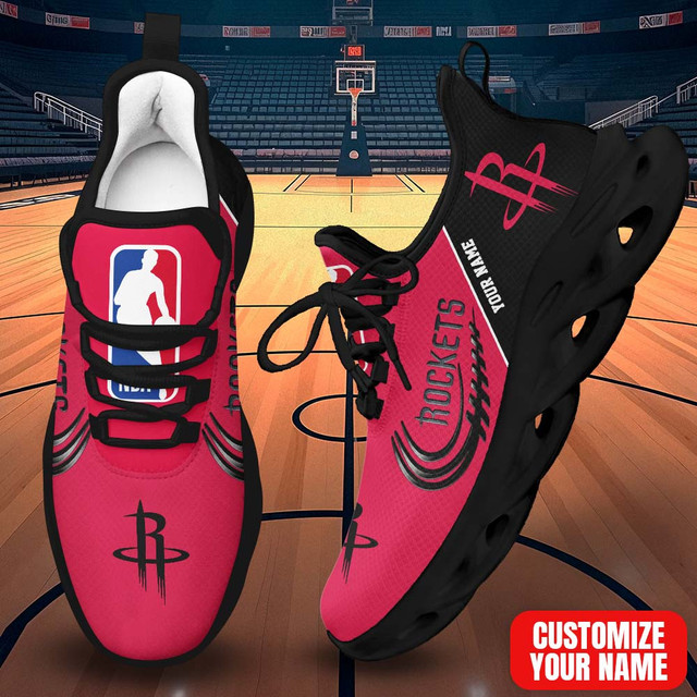 FINAL SALE - NEW CUSTOMIZED NBA07 HRO HOUSTON ROCKETS PREMIUM CLUNKY SNEAKERS