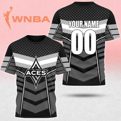 SPECIAL EDITION - NEW CUSTOMIZED WNBA07 LVA LAS VEGAS ACES T-SHIRT, POLO SHIRT, ZIP POLO SHIRT, SWEATSHIRT, HOODIE & ZIP HOODIE